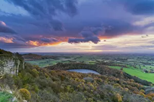 Moody Sky Gallery: Glacial Lake Gormire at the foot of Whitestone Cliff, North Yorkshire, UK