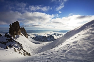 Alpine Scene Prints: Glacier du Trient, French border, Valais, Switzerland, Europe