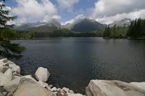 Images Dated 3rd August 2008: Glacier lake of Strebske Pleso in the High Tatra, Slovakia, Europe