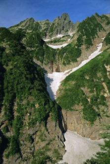 Fissure Prints: Glacier waterfall on Mt