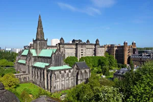 Glasgow Cathedral and Royal Infirmary, Glasgow, Scotland, United Kingdom, Europe