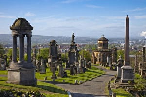 Gravestone Prints: Glasgow Necropolis, Glasgow, Scotland, United Kingdom, Europe
