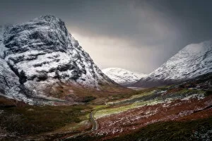 Dramatic Landscape Gallery: Glencoe in winter, Highland Region, Scotland, United Kingdom, Europe