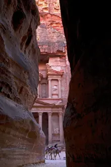 Dromedary Prints: Glimpse of the Treasury from the Siq