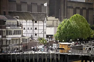Theatre Prints: The Globe Theatre, Bankside, London, England, United Kingdom, Europe