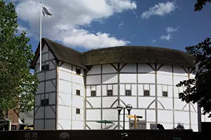 Theatre Prints: The Globe Theatre, Bankside, London, England, United Kingdom, Europe