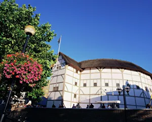 Theatre Prints: The Globe Theatre, Bankside, London, England, United Kingdom, Europe