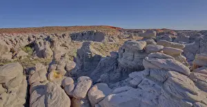Dust Prints: Goblin Garden west of Hamilili Point in Petrified Forest National Park