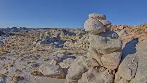 Smooth Prints: Goblin Garden west of Hamilili Point in Petrified Forest National Park