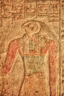 Closeup Gallery: The God Horus, Bas Relief, Beit al-Wali Temple, Kalabsha, UNESCO World Heritage Site