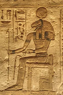 Nubia Prints: God, Sobek, Sunken Relief, Lateral Chamber, Ramses II Temple, UNESCO World Heritage Site