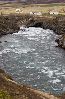 Images Dated 14th November 2007: Godafoss waterfalls, Iceland, Polar Regions