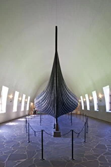 Wood Collection: Gokstad ship, 9th century burial vessel, Viking Ship Museum, Vikingskipshuset