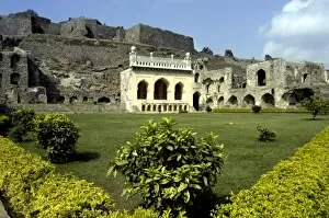 Golconda Fort, Hyderabad, Andhra Pradesh, India, Asia