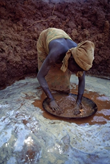 Gold mining in the territory area of Golden-crowned Sifaka, Daraina, Northern Madagascar