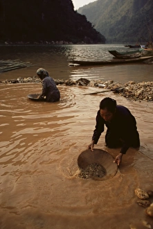 Water Way Prints: Gold panning