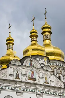 Ukraine Prints: The golden domes of the Domition Cathedral in the Kiev-Pechersk Lavra