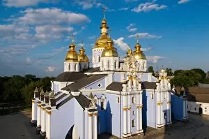 Images Dated 28th June 2008: Golden domes of St. Michael Monastery, Kiev, Ukraine, Europe