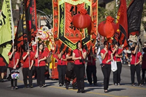 Images Dated 1st February 2009: Golden Dragon Parade, Chinese New Year Festival, Chinatown, Los Angeles