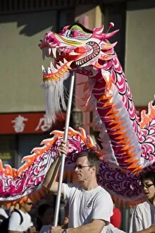 Images Dated 1st February 2009: Golden Dragon Parade, Chinese New Year Festival, Chinatown, Los Angeles