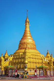 Golden Eindawya Paya (Ein Daw Yar Pagoda), Mandalay, Myanmar (Burma), Asia