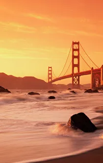 Bridges Prints: Golden Gate Bridge from Marshall Beach