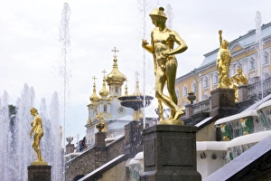 Gilded Prints: Golden statue of Hermes (Mercury)