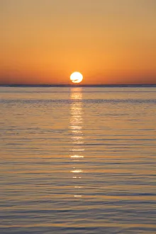 Typically Greek Gallery: Golden sunrise over the Sea of Crete, Rethymno (Rethymnon), Crete, Greek Islands
