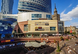 Warsaw Prints: Golden Terraces Shopping Mall, City Center, Warsaw, Masovian Voivodeship, Poland, Europe
