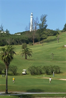 Golfer Prints: Golf, Bermuda, Atlantic, Central America