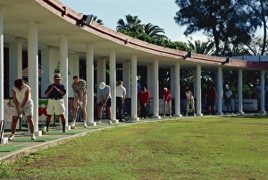 Maspalomas Prints: Golf driving range, Maspalomas, Gran Canaria, Canary Islands, Spain, Europe
