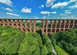 Goltzsch Viaduct, largest brick-built bridge in the world, Saxony, Germany, Europe