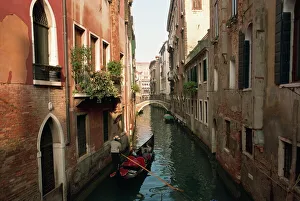 Canal Prints: Gondolas on a canal near Piazza San Maria Formosa