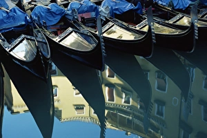 Repeating Prints: Gondolas and reflections, Orseole, near St