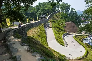 Korean Prints: Gongsanseong Castle, Gongju, South Chungcheong Province, South Korea, Asia