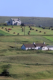 Shetland Prints: Good example of land use, Burrafirth, Unst, Shetland Islands, Scotland