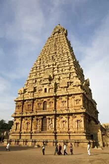 The gopuram of the Bridhadishwara Temple (Bridhadeeshwara Temple) (Great Chola Temple)