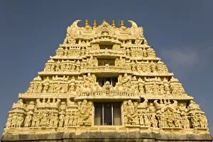 The gopuram (temple gateway) of the Hoysala style Chennakeshava Temple built in 1117 AD