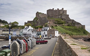 Gorey Prints: Gorey Castle (Mont Orgueil Castle) and Harbour