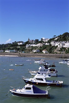 Gorey Prints: Gorey Harbour, Gorey, Grouville, Jersey, Channel Islands, United Kingdom, Europe
