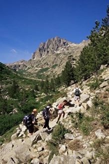 Back Pack Prints: Gorges de la Restonica, Bergeries de Grotelle, Corsica, France, Europe