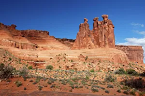 Deserts Prints: Three Gossips, Arches National Park, Utah, United States of America, North America
