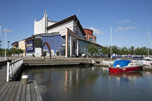 Gothenburg Prints: GoteborgsOperan opera house, Lilla Bommen harbour, Gothenburg, West Gothland, Sweden