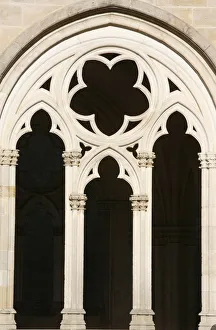 Burgundy Prints: Gothic architecture in Notre-Dame church, St. Pere, Yonne, Burgundy, France, Europe