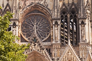 Reims Prints: Gothic architecture on the Notre Dame de Reims cathedral