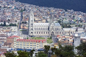 National Landmarks Prints: Gothic Basilica del Voto Nacional, old town, UNESCO World Heritage Site
