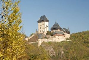 Gothic castle of Karlstejn (1348), the most visited castle by tourists in country