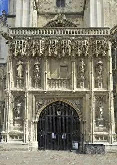 Images Dated 7th August 2011: Gothic southwest porch, built in the 15th century by Thomas Mapilton and Richard Beke