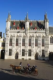 Images Dated 5th July 2010: Gothic stone facade of the 14th century Stadhuis (City Hall), Old Town