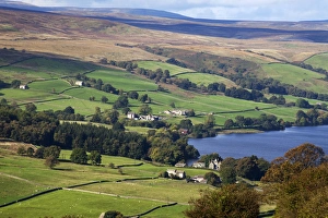 Gouthwaite Reservoir in Nidderdale, Pateley Bridge, North Yorkshire, Yorkshire, England, United Kingdom, Europe